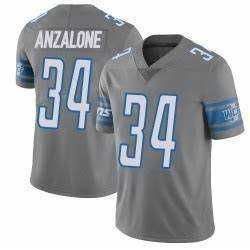 Men & Women & Youth Detroit Lions #34 Alex Anzalone Grey Vapor Untouchable Limited Stitched Jersey